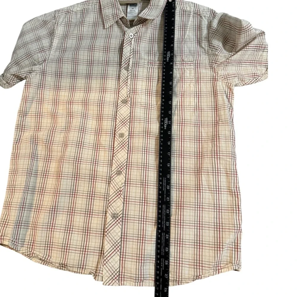 The North Face A5 Series Mens Medium‎ Plaid Short Sleeve Button Down Preppy
